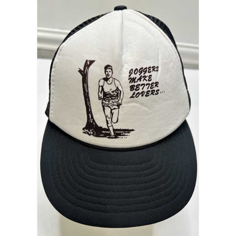 Vintage Trucker Mesh SnapBack Hat “Joggers Make Better Lovers “ Retro Funny 70’s